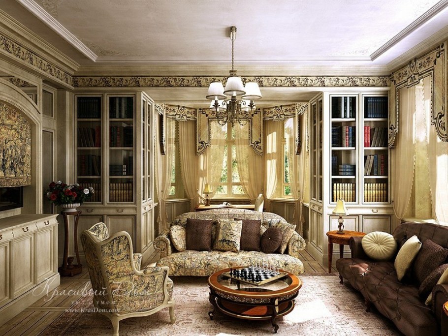 Гостиная в стиле Ампир