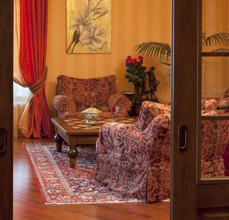 Квартира в терракотовых тонах