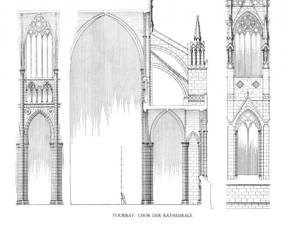 Шартрский собор разрез