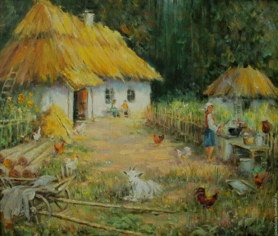 Деревенский двор Шишкин