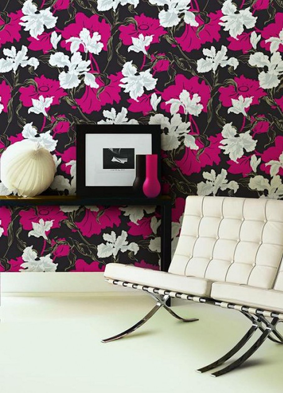 Обои с крупным рисунком