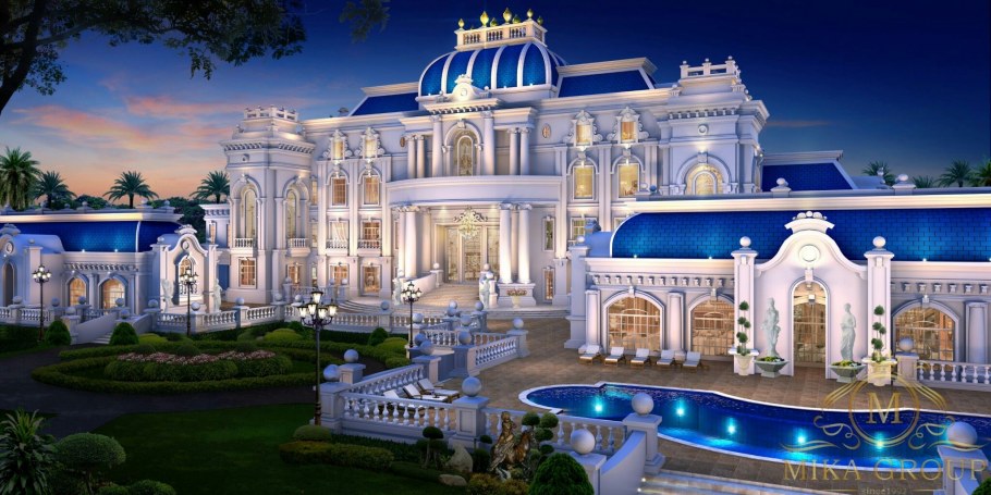 Дизайн дома в дворцовом стиле