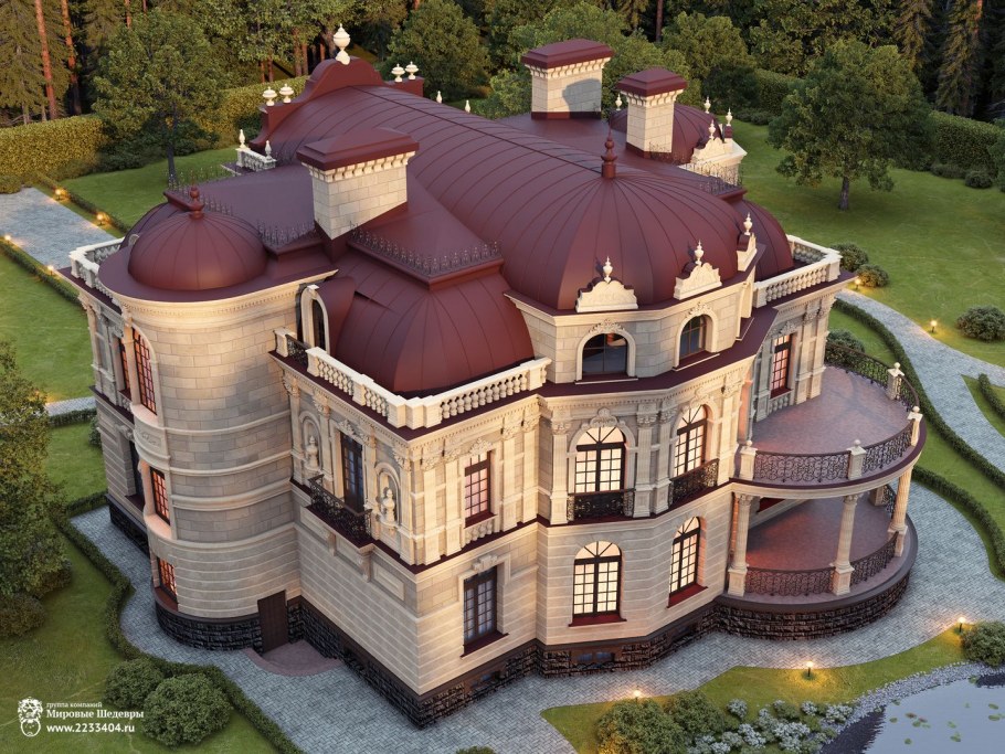 Огромный особняк в стиле Барокко