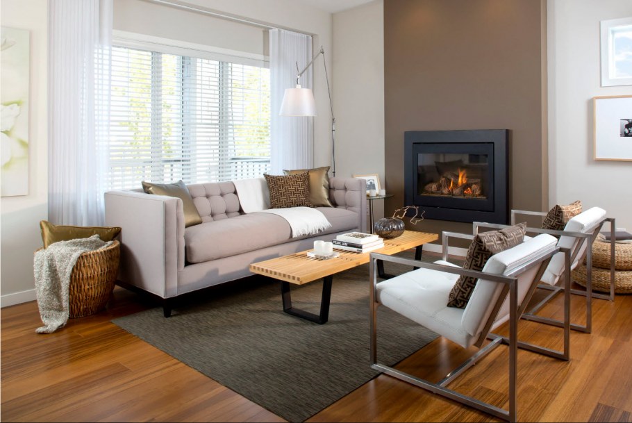 Кресло в интерьере гостиной