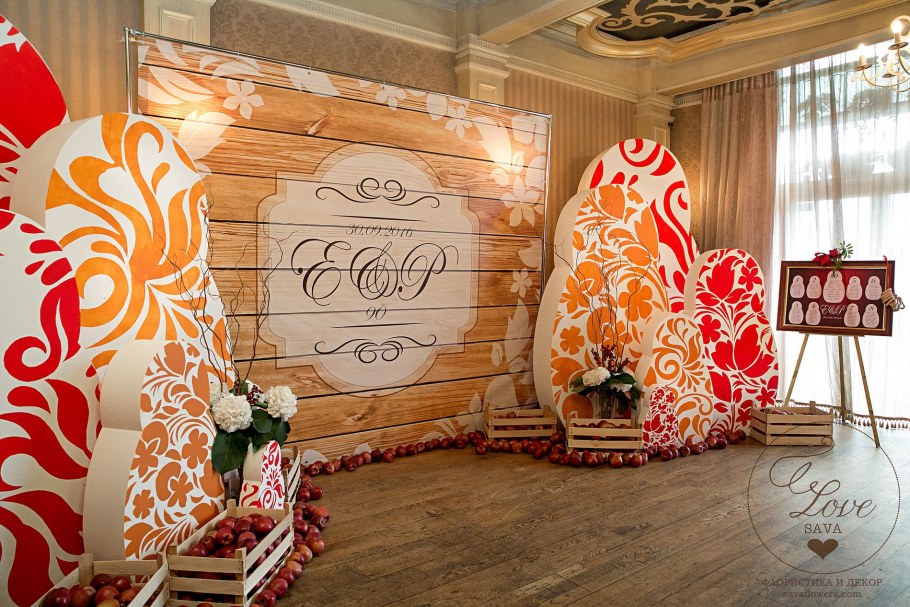Декорации в русском народном стиле