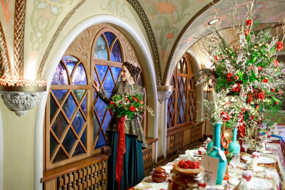 Фотозона в русско народном стиле