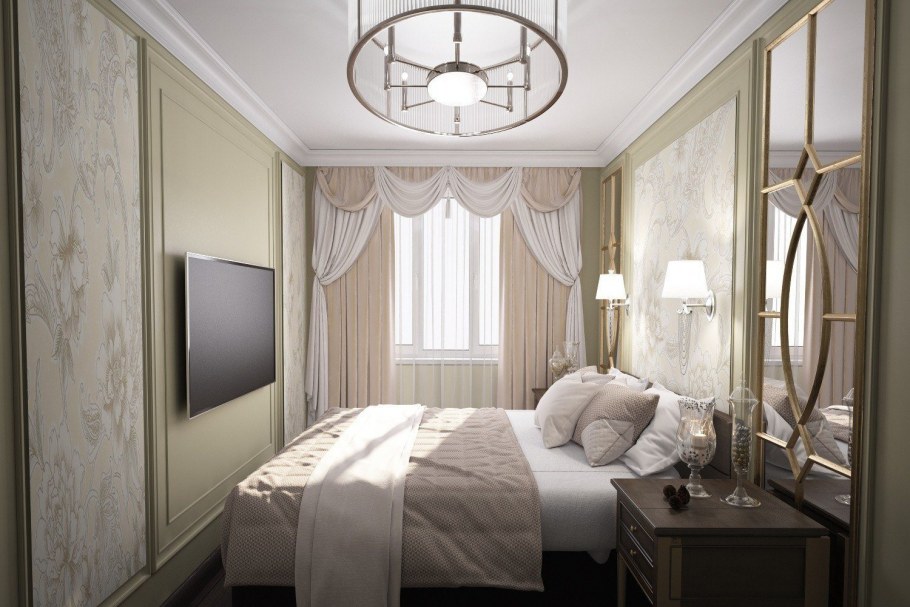 Узкая спальня