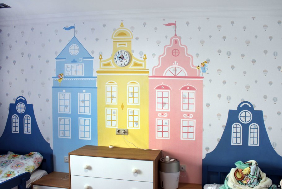 Голландские домики на стене