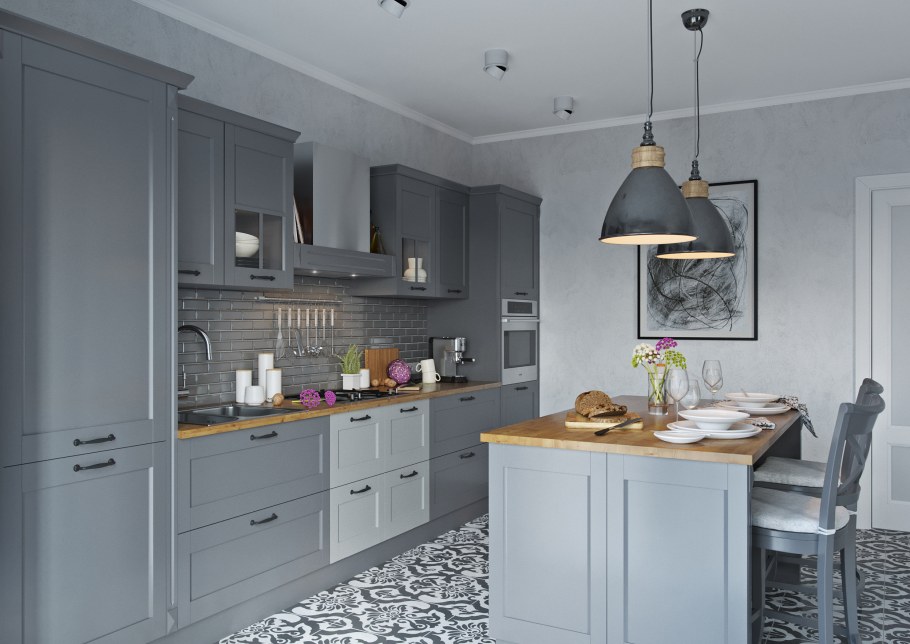 Современные кухни угловые