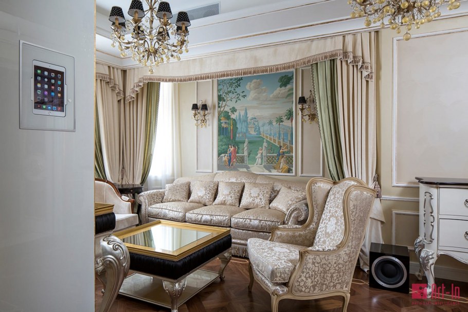 Гостиная в стиле рококо