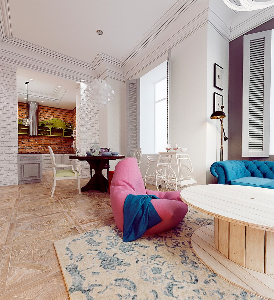 Квартира в стиле Эклектика