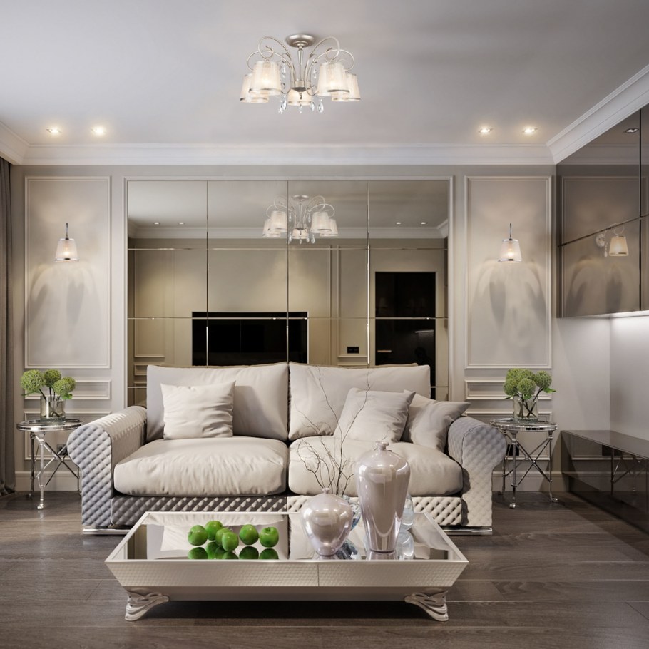 Люстра Евросвет 60065/5 серебро