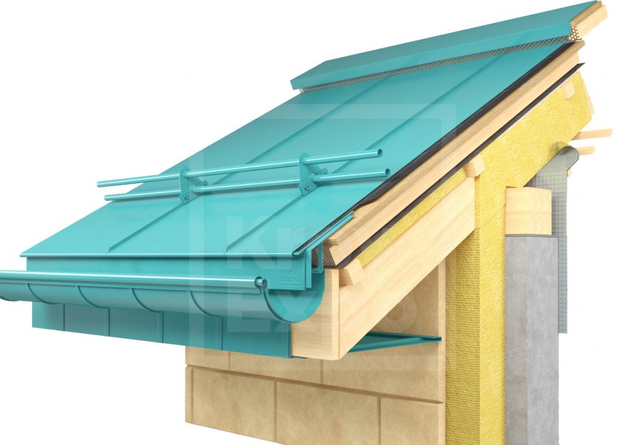 Фальцевая кровля карнизный свес