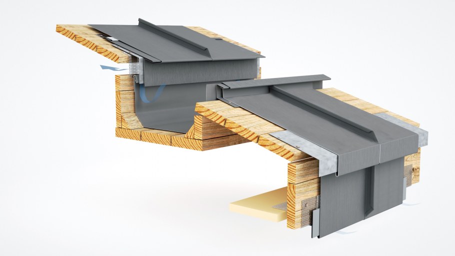 Фальцевая кровля Revit