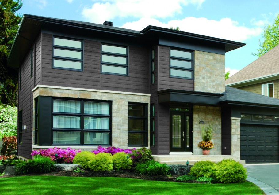 Современная отделка фасадов