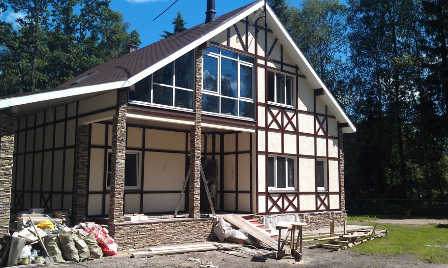 Каркасник фасад фахверк