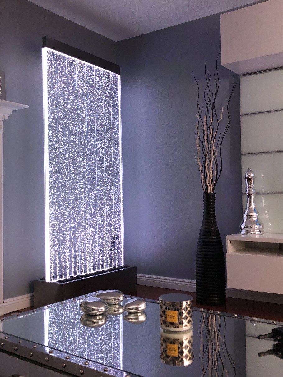 Водопады по стеклу комнатные