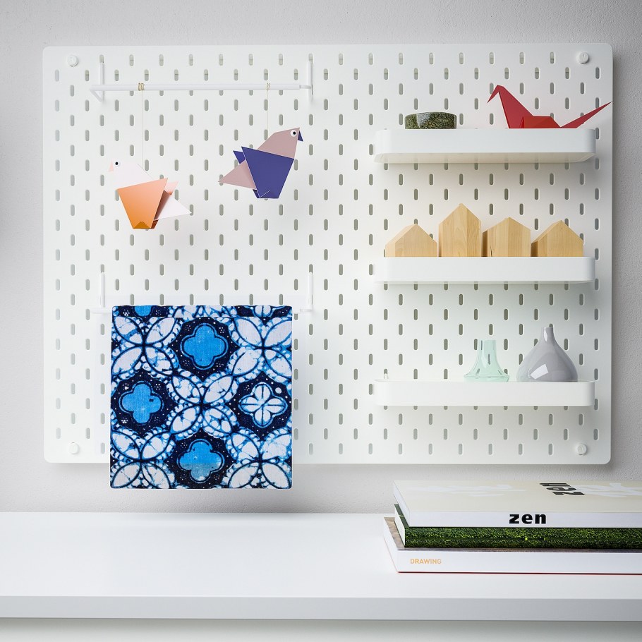 SKÅDIS СКОДИС настенная панель комбинация белый76x56 см