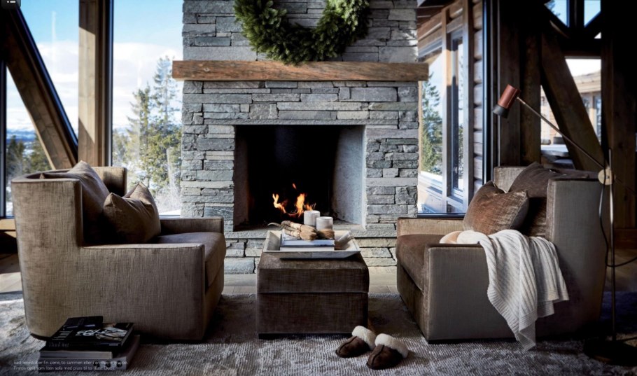 Камин в стиле Шале