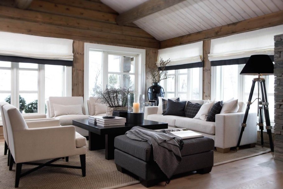 Гостиная в норвежском стиле