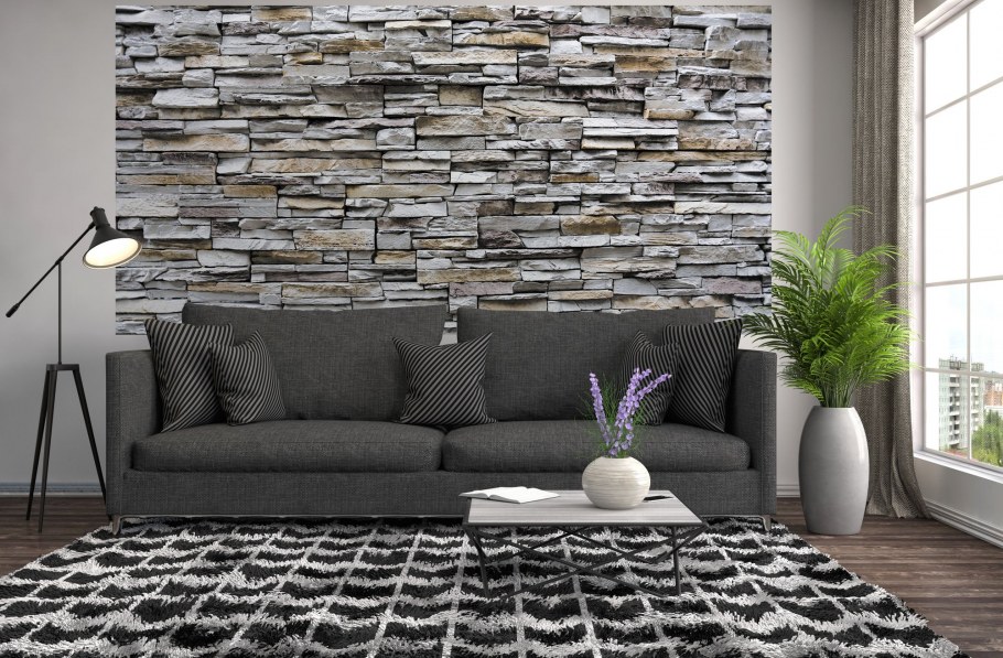 Кирпич и камень в интерьере