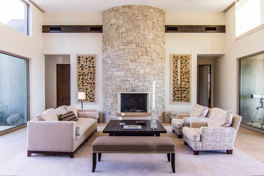 Камень в интерьере