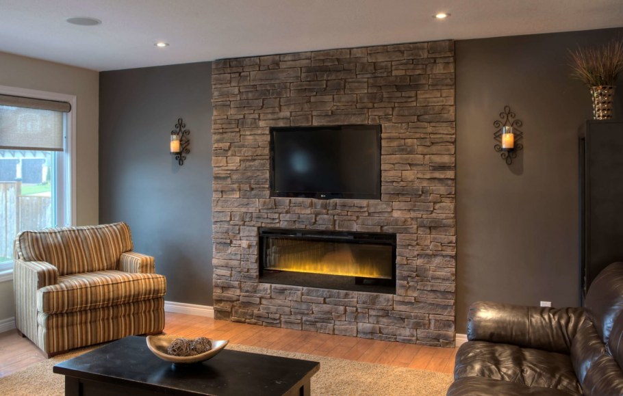 Природный камень в интерьере