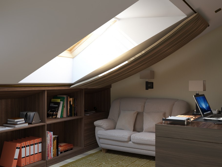 Спальня на мансардном этаже