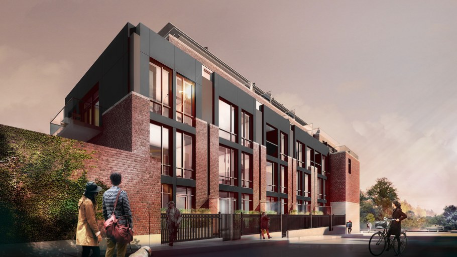 Современные кирпичные здания