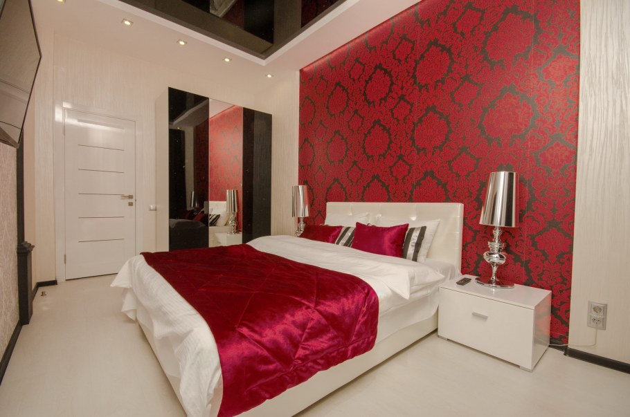 Спальня в цвете Тиффани