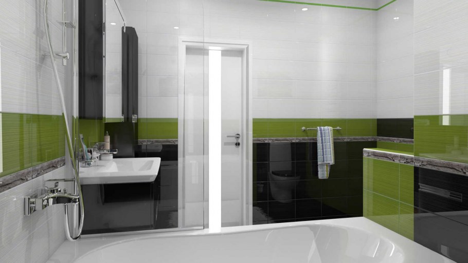 Муза керамика зеленая 20х30