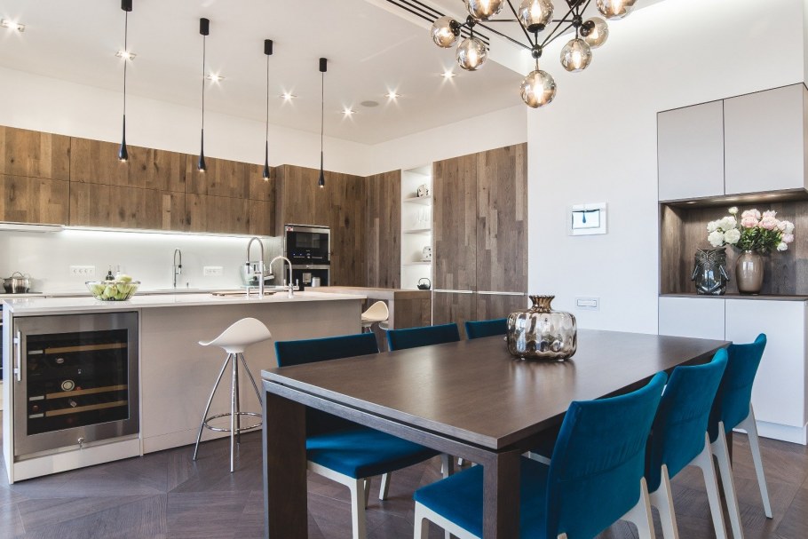 Белая кухня Италия Модерн