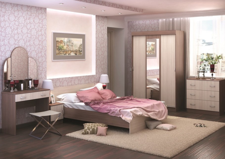 Модульная спальня Бася Стендмебель