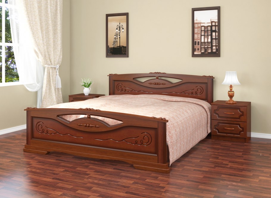 Кровать Елена орех Браво мебель