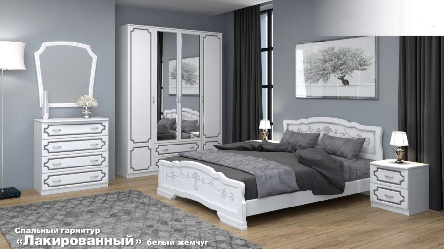 Спальня Лотос белый Браво