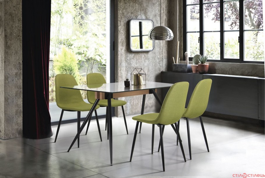 Стол и стулья цвет олива