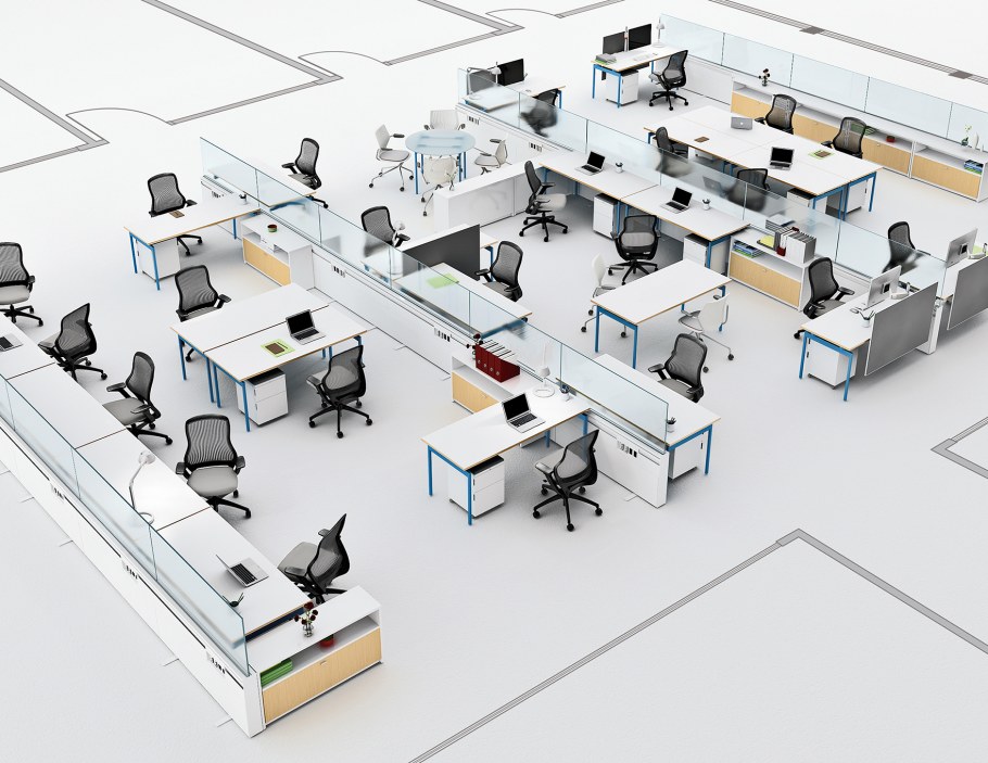 План офиса опен Спейс