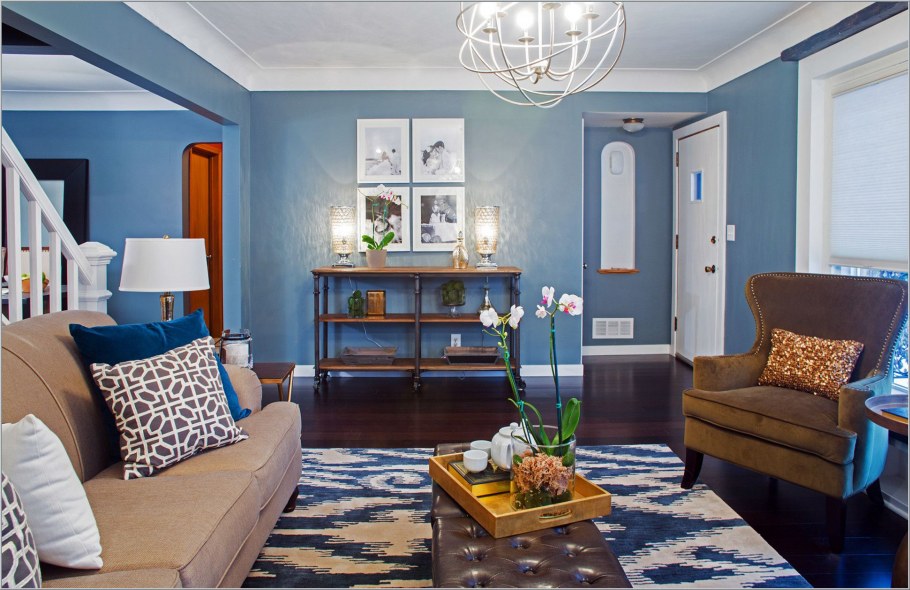 Интерьеры в синих тонах