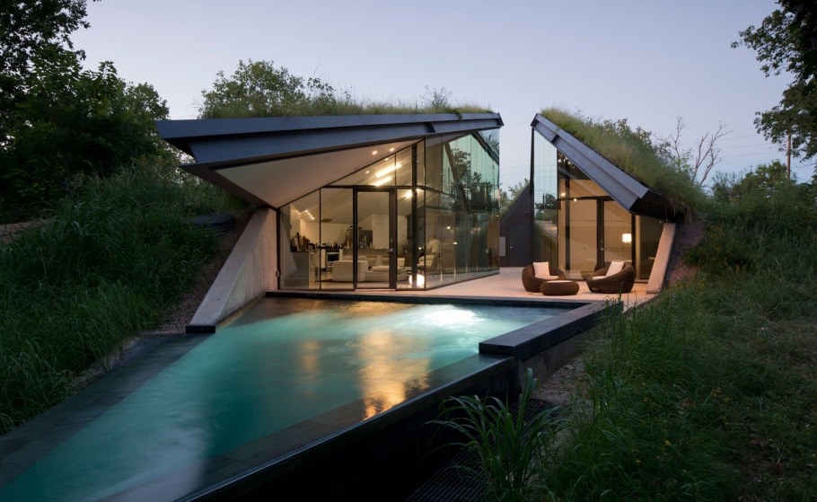 Edgeland House дом под землей