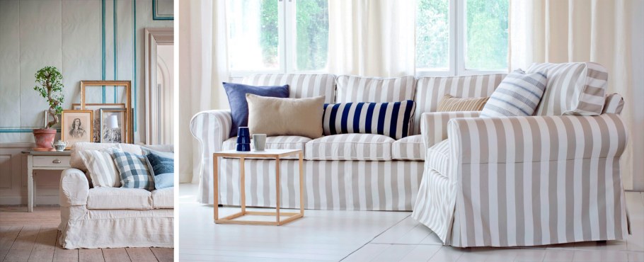 Чехлы на мягкую мебель в интерьере