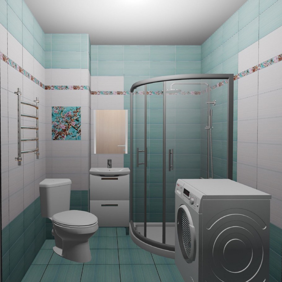 Готовые проекты ванных комнат