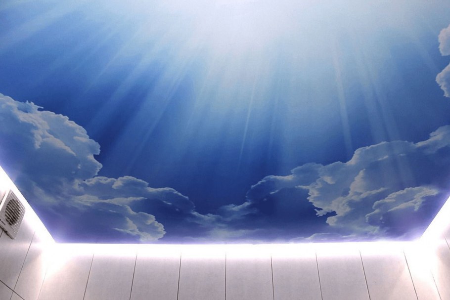 Потолок из гипсокартона с подсветкой