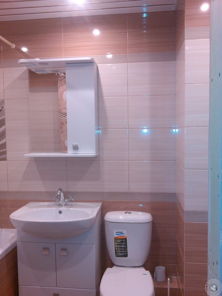 Отделка совмещенного санузла панелями ПВХ