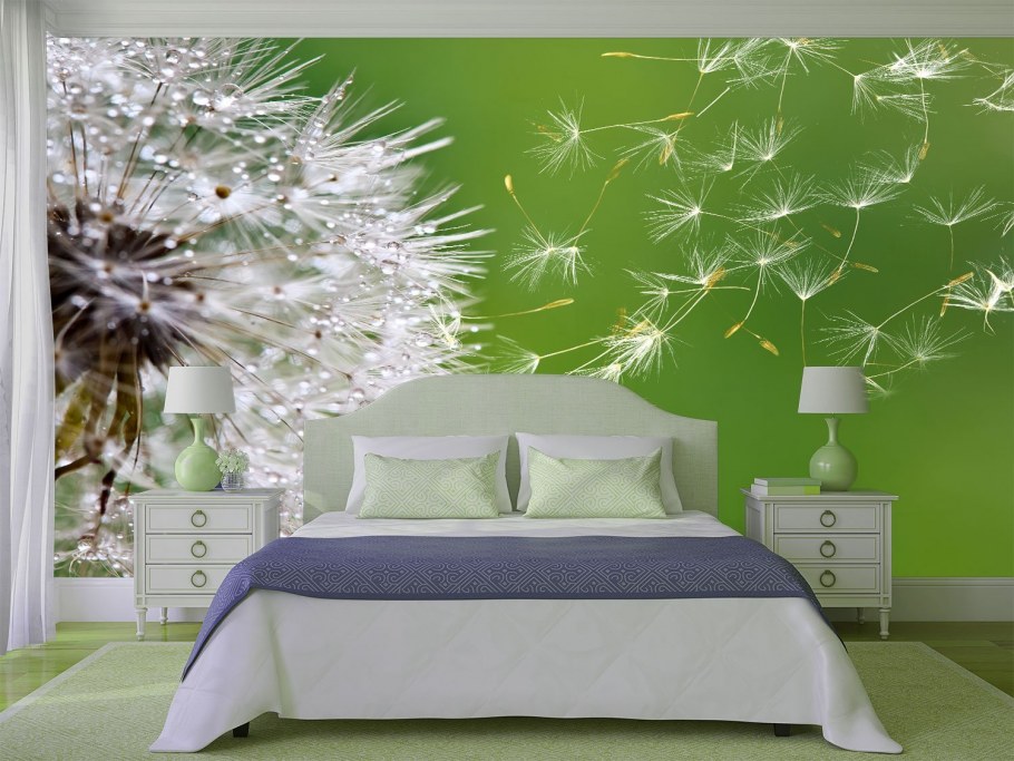 Спальня с одуванчиками