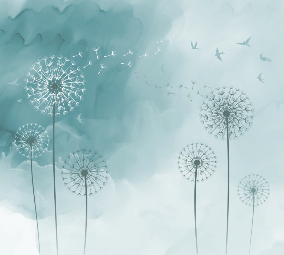 Фреска одуванчики