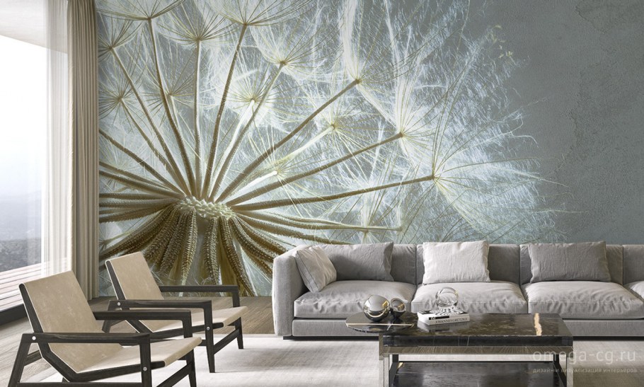 Interior Wall Murals Dandelion