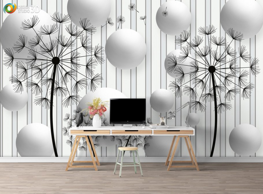 Десинг студио фотообои 3д