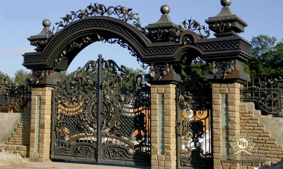 Кованые ворота Рублевка