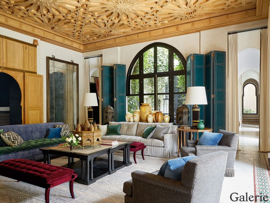 Марокканский стиль интерьера кессонирование