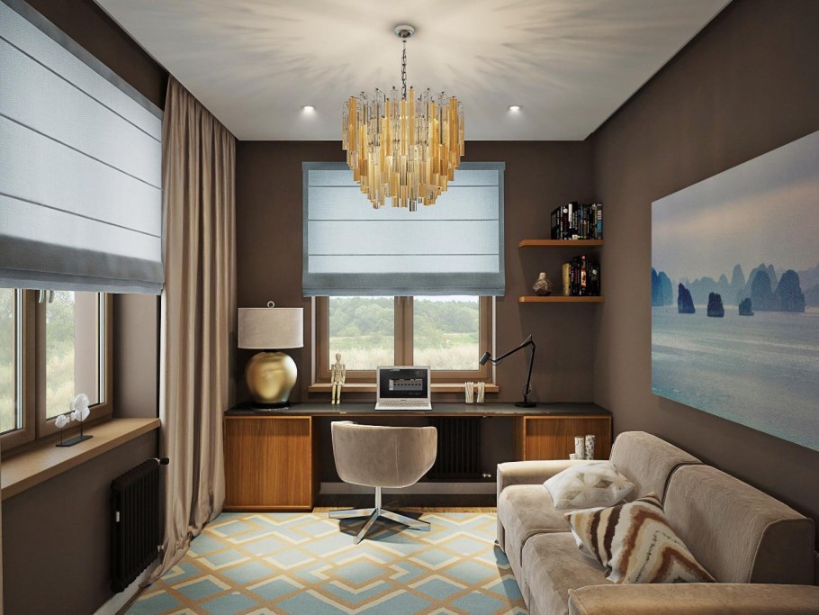 Комната-кабинет интерьер